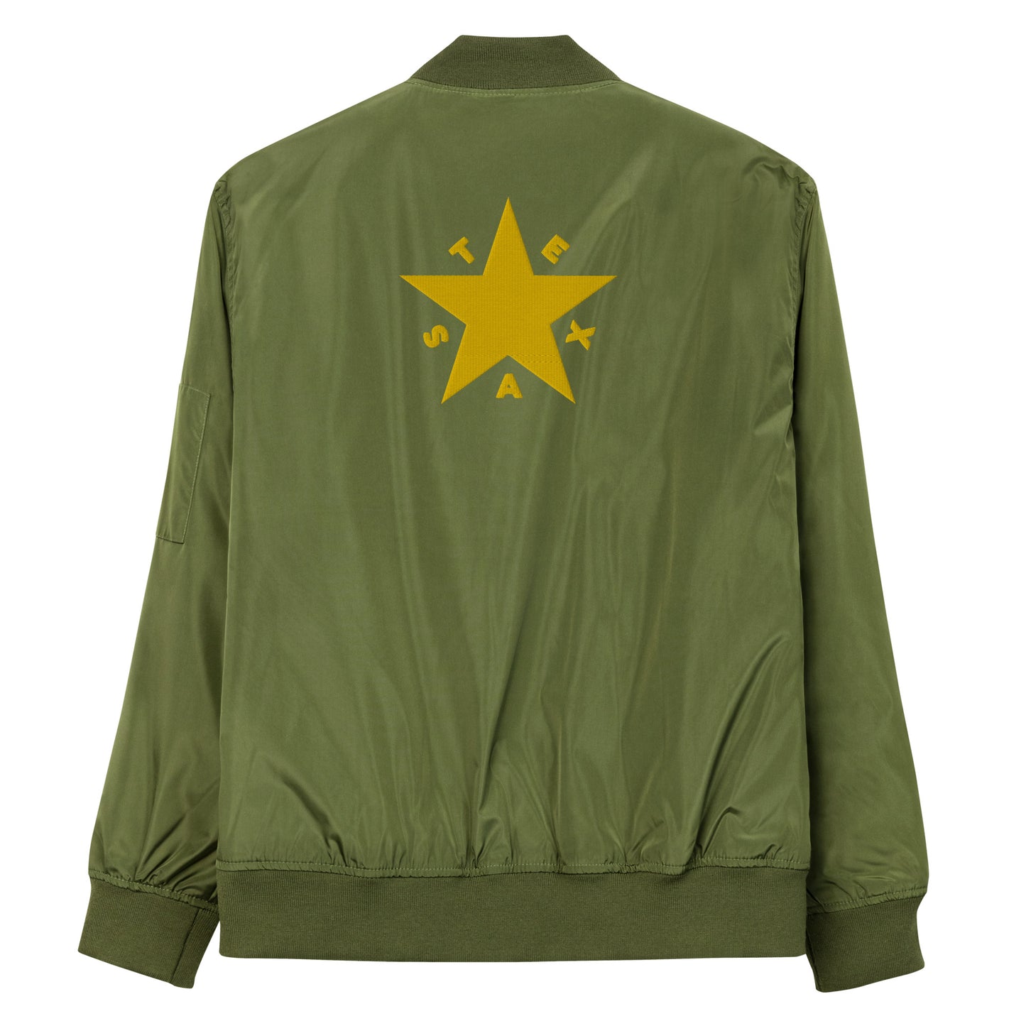 Texas Star Bomber Jacket (Gold Text)