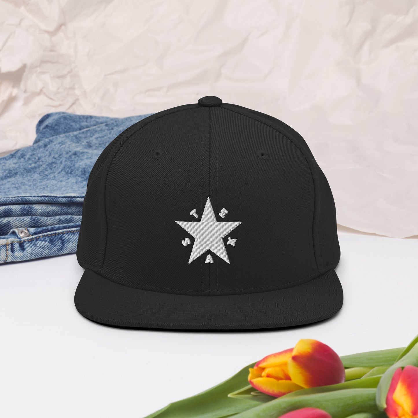 Texas Republic Snapback (White Text)