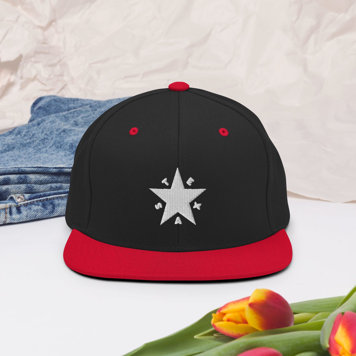 Texas Republic Snapback (White Text)