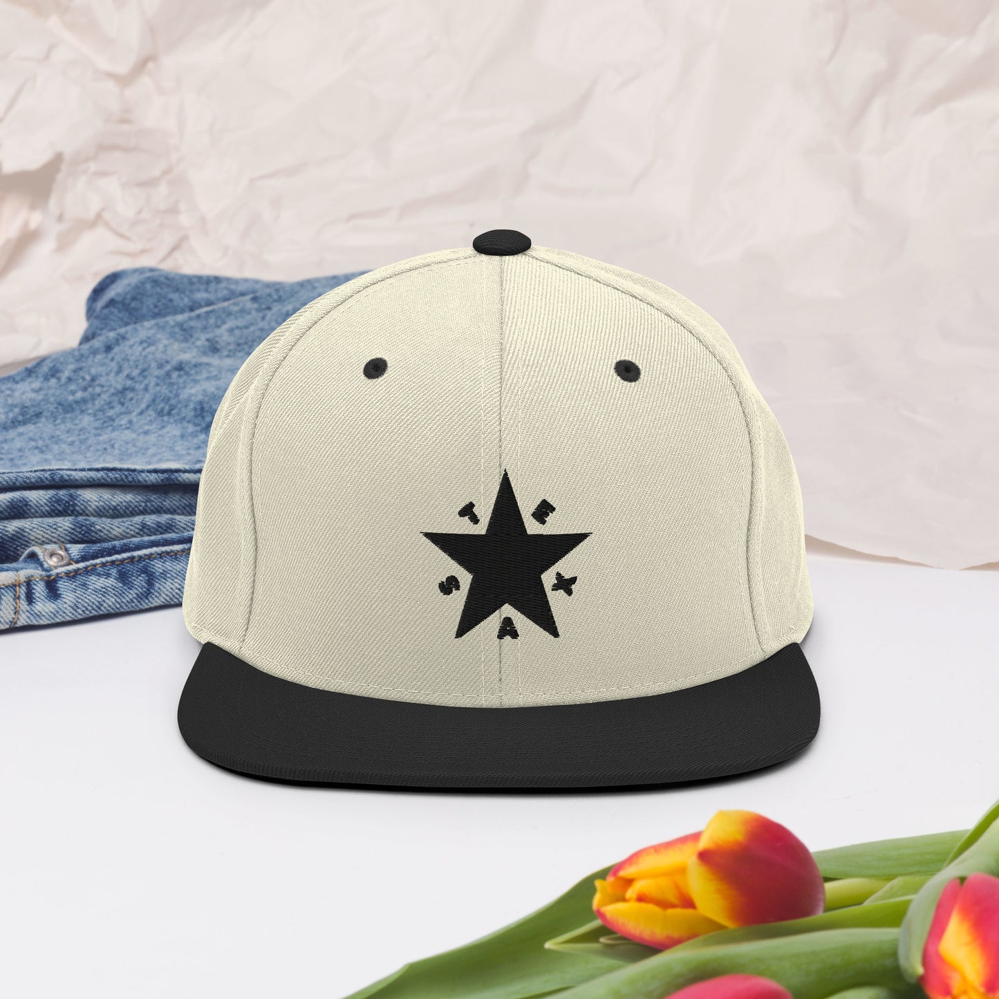 Texas Republic Snapback ( Black Text)