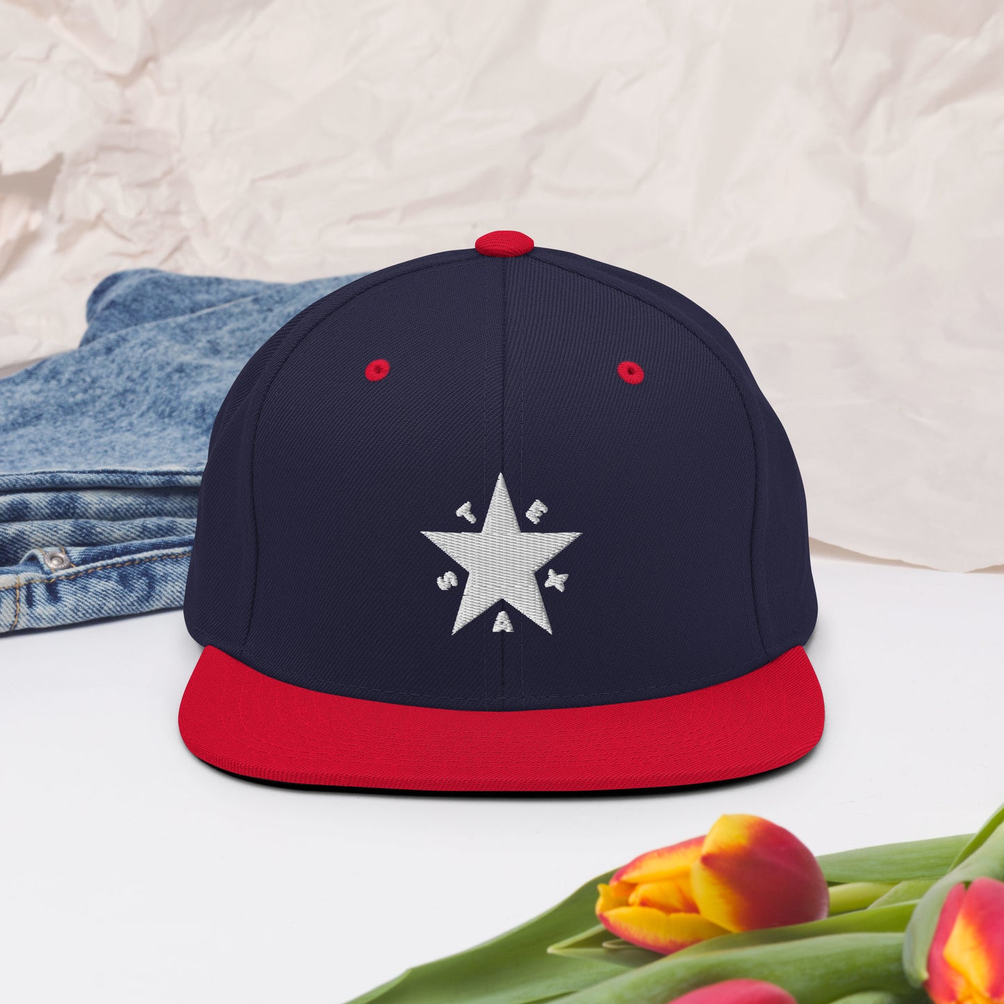 Texas Republic Snapback (White Text)