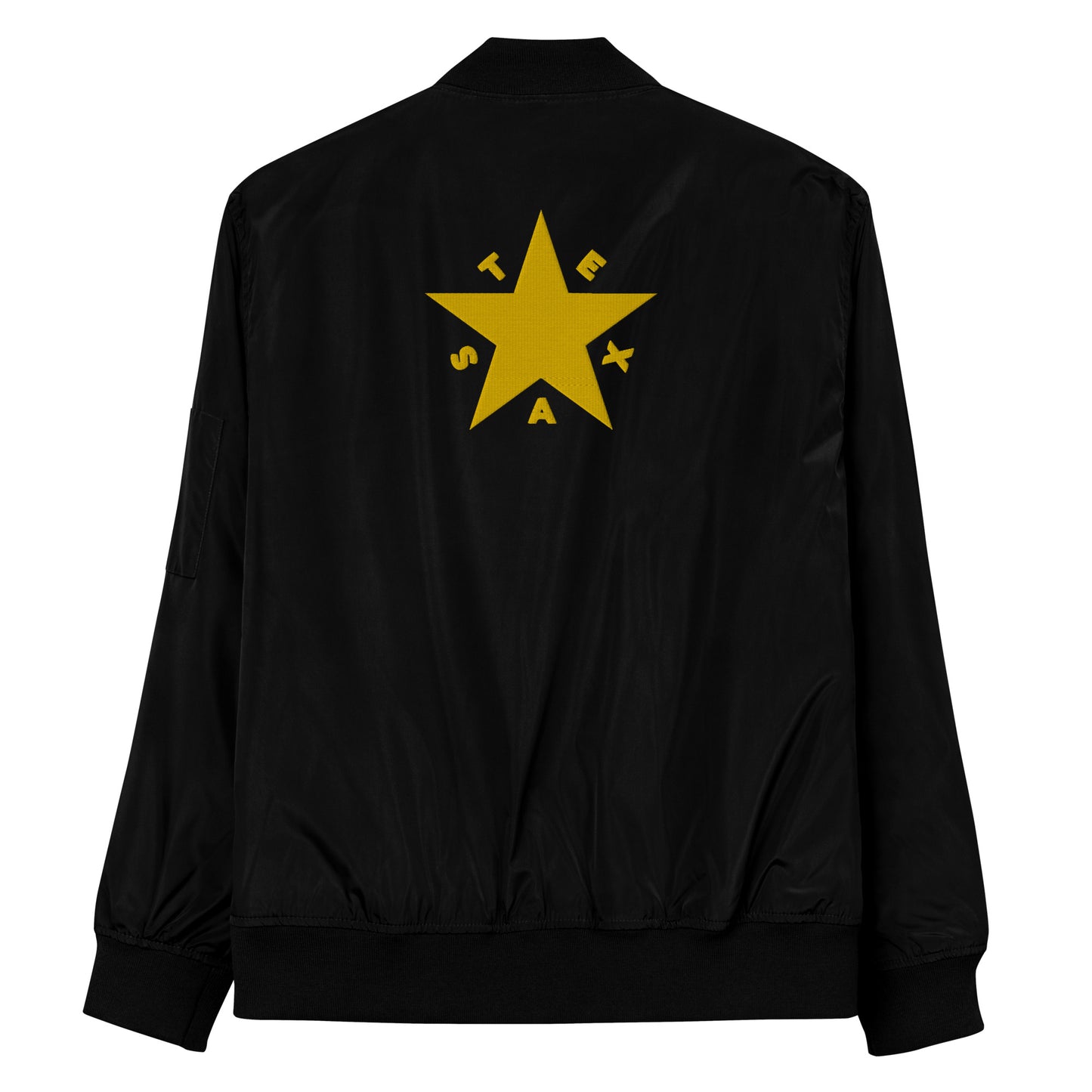 Texas Star Bomber Jacket (Gold Text)