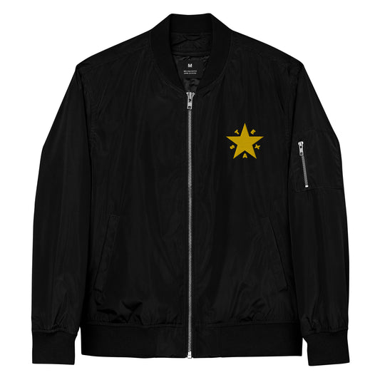 Texas Star Bomber Jacket (Gold Text)